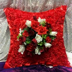 Silk Red Cushion