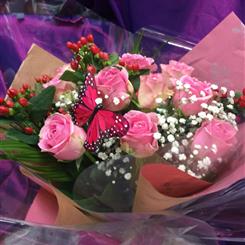 Dozen Pink Roses