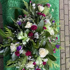 Purple, Lime &amp; White Posy Pad