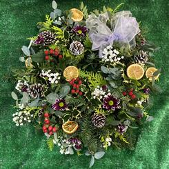 Rustic Festive Door Wreath