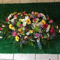 Large Mixed Coloured Funeral Spray